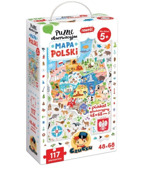 Kody rabatowe Urwis.pl - CzuCzu Puzzle obserwacyjne Mapa Polski