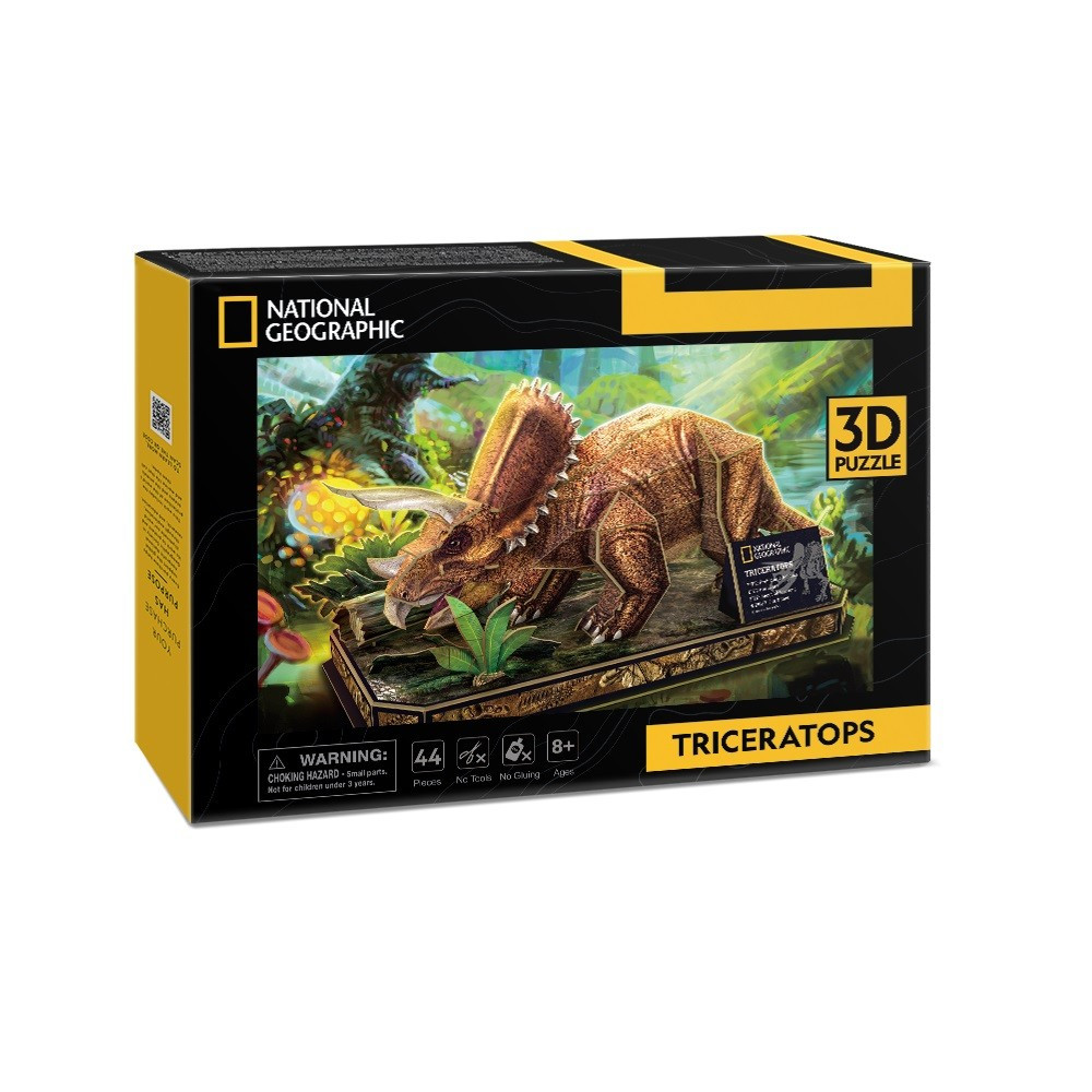 Kody rabatowe Urwis.pl - Cubic Fun Puzzle 3D National Geographic - Triceratops