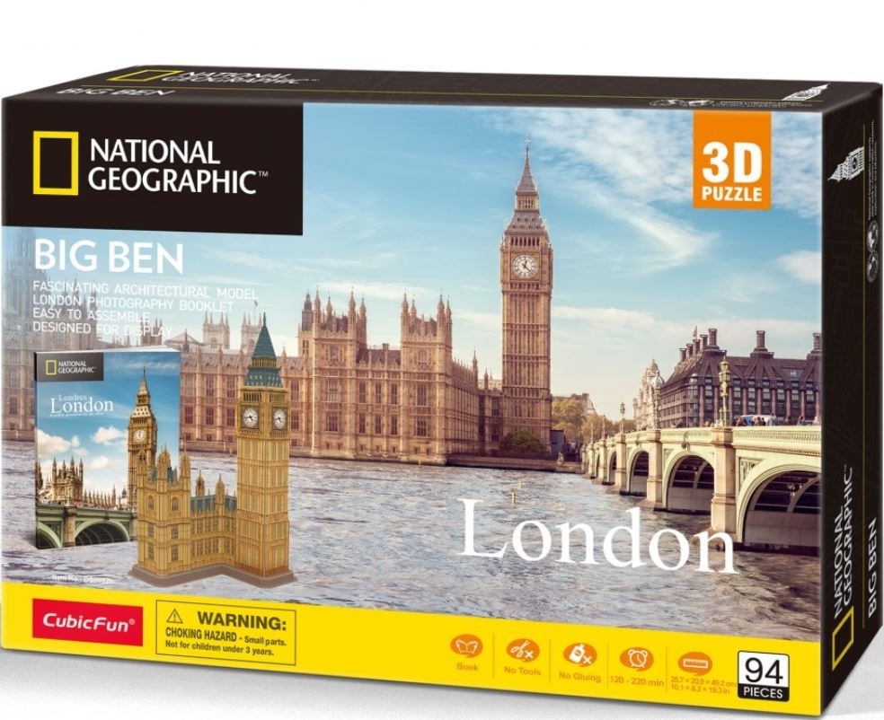 Kody rabatowe Urwis.pl - Cubic Fun Puzzle 3D National Geographic Big Ben