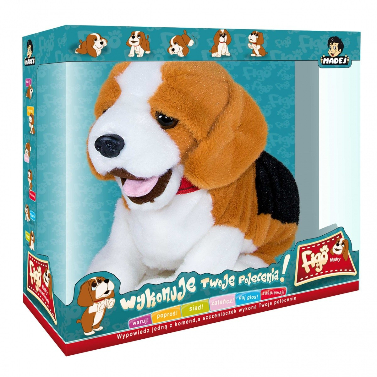 Kody rabatowe Madej Maskotka interaktywna Figo Pies reagujący na komendy Beagle