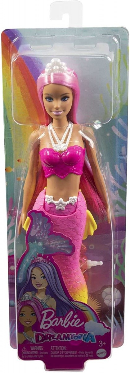 Kody rabatowe Mattel Lalka Barbie Dreamtopia Syrenka Różowo-żółty ogon