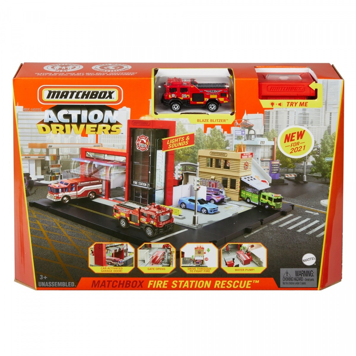 Kody rabatowe Mattel Zestaw z garażem Matchbox Prawdziwe Przygody Straż Pożarna