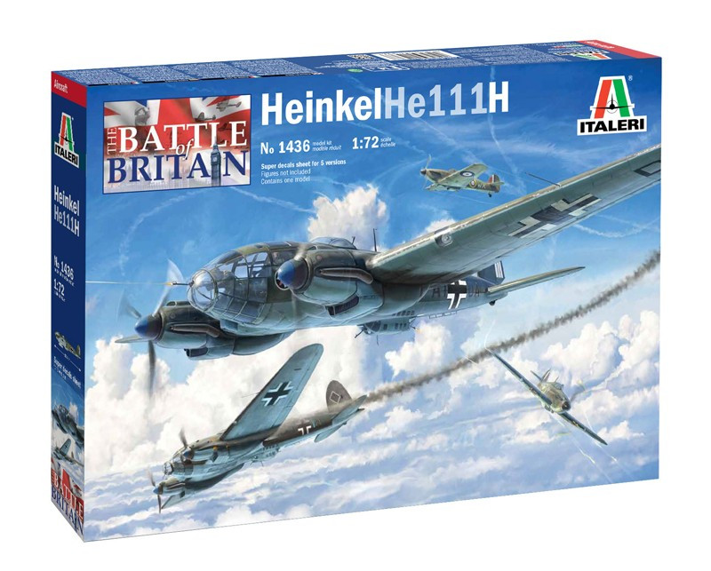 Kody rabatowe Italeri Model plastikowy Heinkel He 111H Battle of Britain 80th