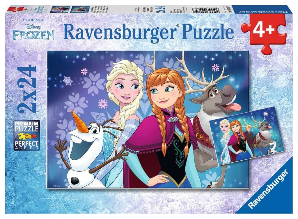 Kody rabatowe Ravensburger Polska Puzzle 2x24 elementy Kraina Lodu Przyjaciele