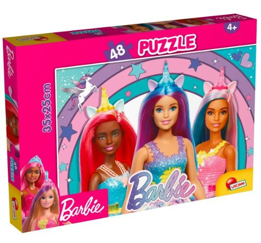 Kody rabatowe Urwis.pl - Lisciani Puzzle Barbie 48 elementów Magiczny jednorożec