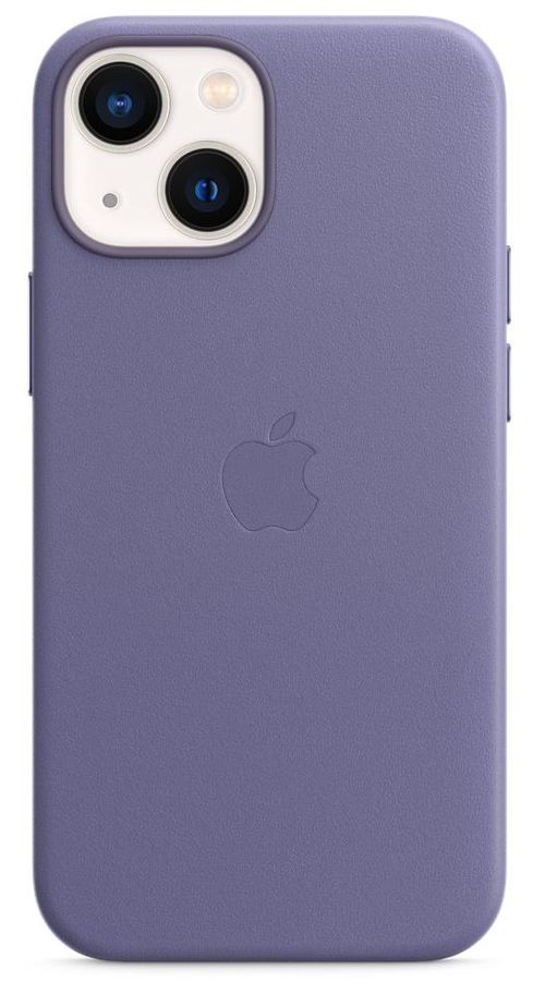 Rabaty - APPLE ETUI do iPhone 13 mini Leather Case with MagSafe - Wisteria