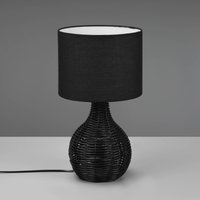 Kody rabatowe Lampy.pl - Lampa stołowa Sprout, rattan i tkanina, czarna
