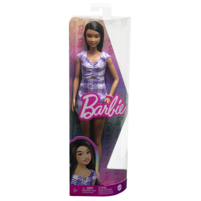 Kody rabatowe Lalka Barbie Fashionistas Sukienka Fioletowa Kratka HPF75
