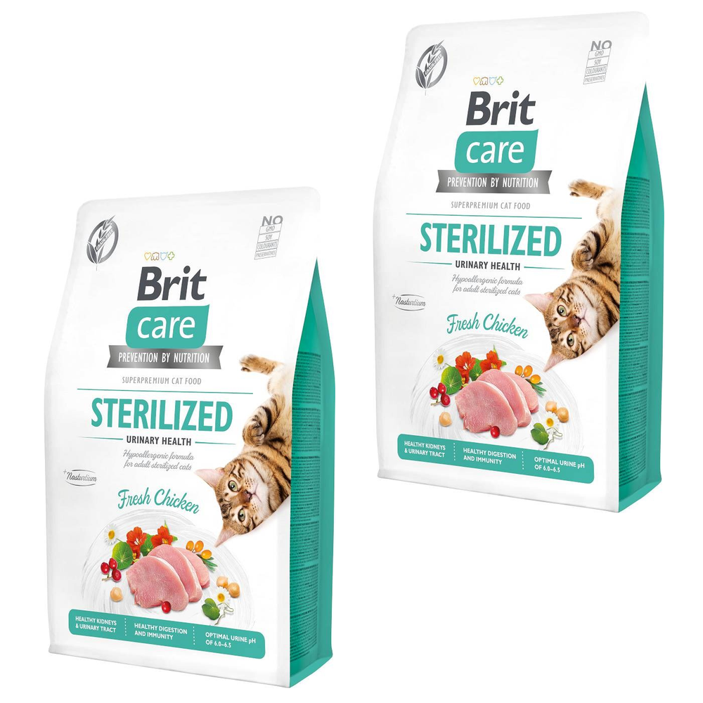 Kody rabatowe Krakvet sklep zoologiczny - BRIT Care Grain-Free Sterilized Urinary - sucha karma dla kota -  2x2 kg