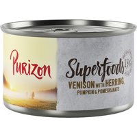 Kody rabatowe zooplus - Purizon Superfoods, 6 x 140 g - Dziczyzna ze śledziem, dynią i owocem granatu