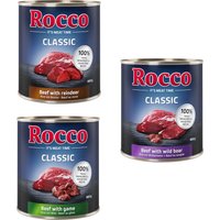 Kody rabatowe Mieszanka smakowa Rocco Classic 6 x 800 g - Mieszanka dziczyzny: wołowina/jeleń, wołowina/renifer, wołowina/dziczyzna