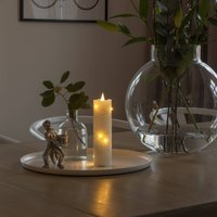 Kody rabatowe Lampy.pl - Świeca woskowa LED kremowa barwa światła bursztynowa 17,8 cm