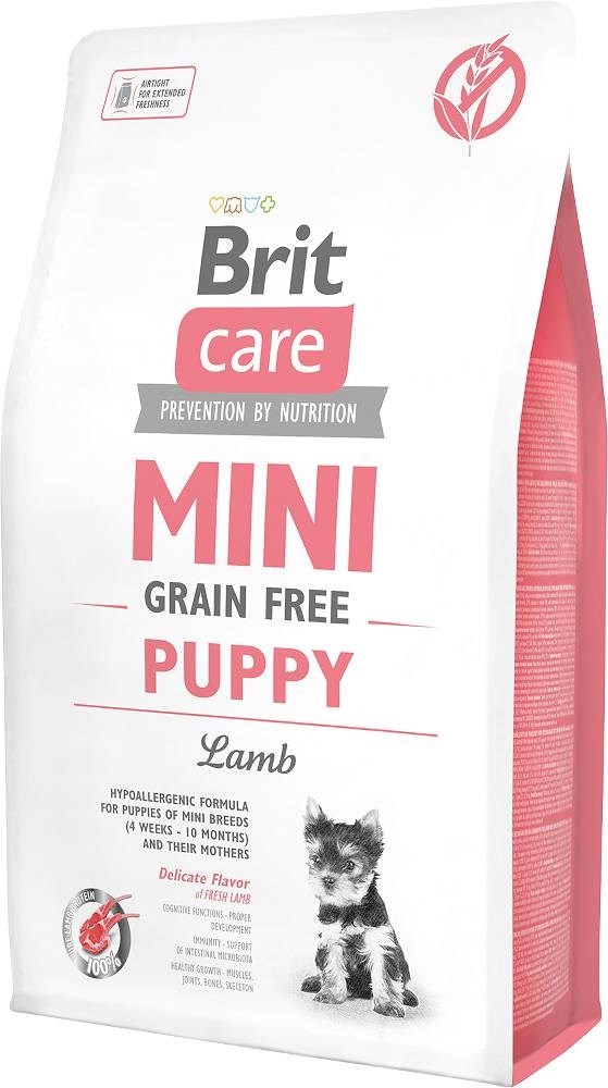 Kody rabatowe Krakvet sklep zoologiczny - BRIT Care Mini Grain-Free Puppy Lamb - sucha karma dla psa - 2 kg