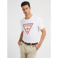 Kody rabatowe GUESS modne jeansy i ubrania - T-Shirt Z Trójkątnym Logo