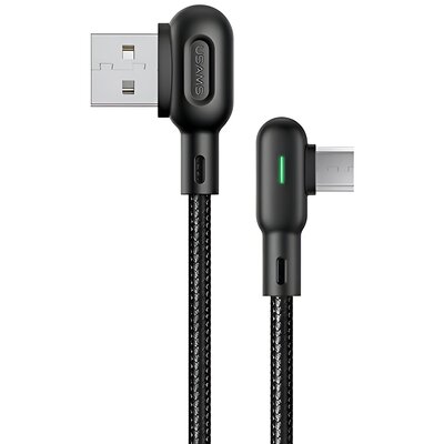 Kody rabatowe Kabel kątowy USB - Micro USB USAMS 1.2m Czarny