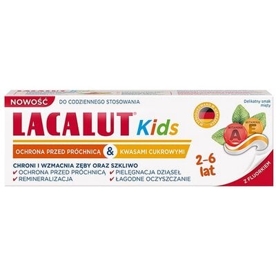 Kody rabatowe Pasta do zębów LACALUT dla dzieci 2-6 lat 55 ml