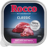 Kody rabatowe Megapakiet Rocco Classic tacki, 27 x 300 g - Wołowina i serca cielęce