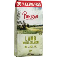 Kody rabatowe Purizon Adult, jagnięcina i łosoś, bez zbóż - 14,4 kg (12 kg + 20% gratis)