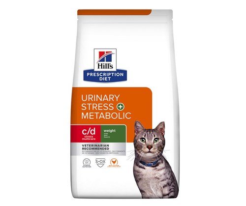 Kody rabatowe HILL'S Feline c/d Urinary Stress + Metabolic - sucha karma dla kota - 3 kg