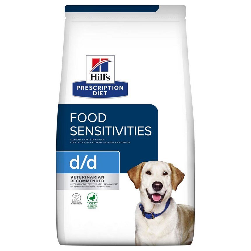 Kody rabatowe Krakvet sklep zoologiczny - HILL'S Prescription Diet D/D Food Sensitivities, duck and rice - sucha karma dla psa - 4 kg