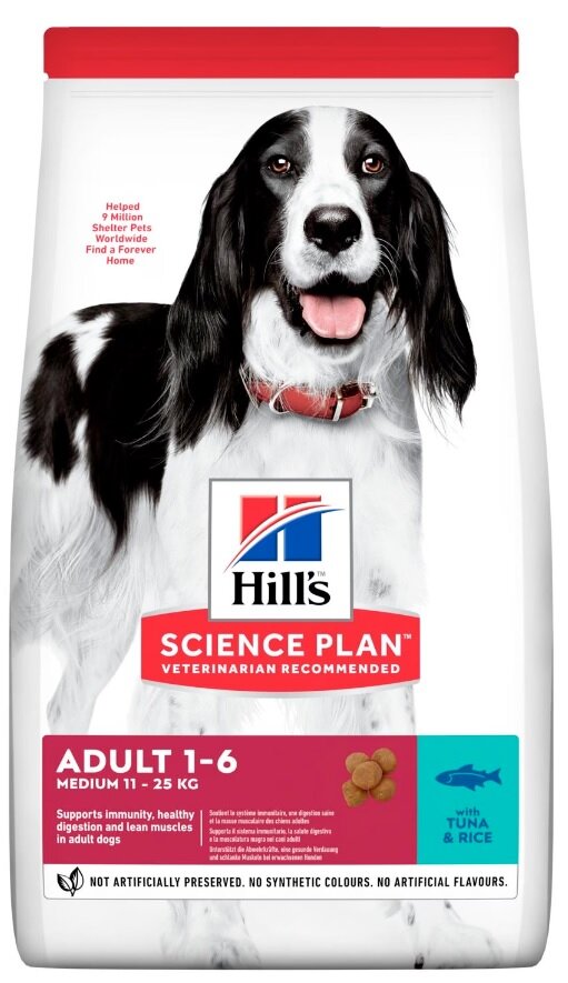 Kody rabatowe Krakvet sklep zoologiczny - HILL'S Science Plan Adult Medium Tuńczyk z ryżem - sucha karma dla psa - 2.5 kg