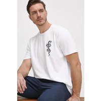 Kody rabatowe Medicine t-shirt bawełniany męski kolor biały z nadrukiem