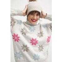 Kody rabatowe Answear.com - Medicine sweter z domieszką wełny damski kolor beżowy ciepły z golfem