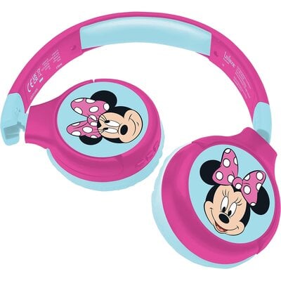 Kody rabatowe Słuchawki nauszne LEXIBOOK Minnie 2 w 1 Różowo-Niebieski