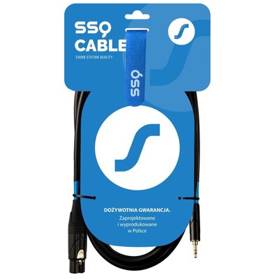 Kody rabatowe Kabel SSQ XLRMI3 XLR żeński - Jack stereo 3.5 mm 3 m