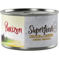 Kody rabatowe zooplus - Korzystny pakiet Purizon Superfoods, 24 x 140 g - Kurczak ze śledziem, dynią i owocem granatu