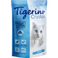 Kody rabatowe zooplus - Tigerino Crystals, kolorowy żwirek dla kota - bezzapachowy - Błękitny, 5 l (ok. 2,1 kg)
