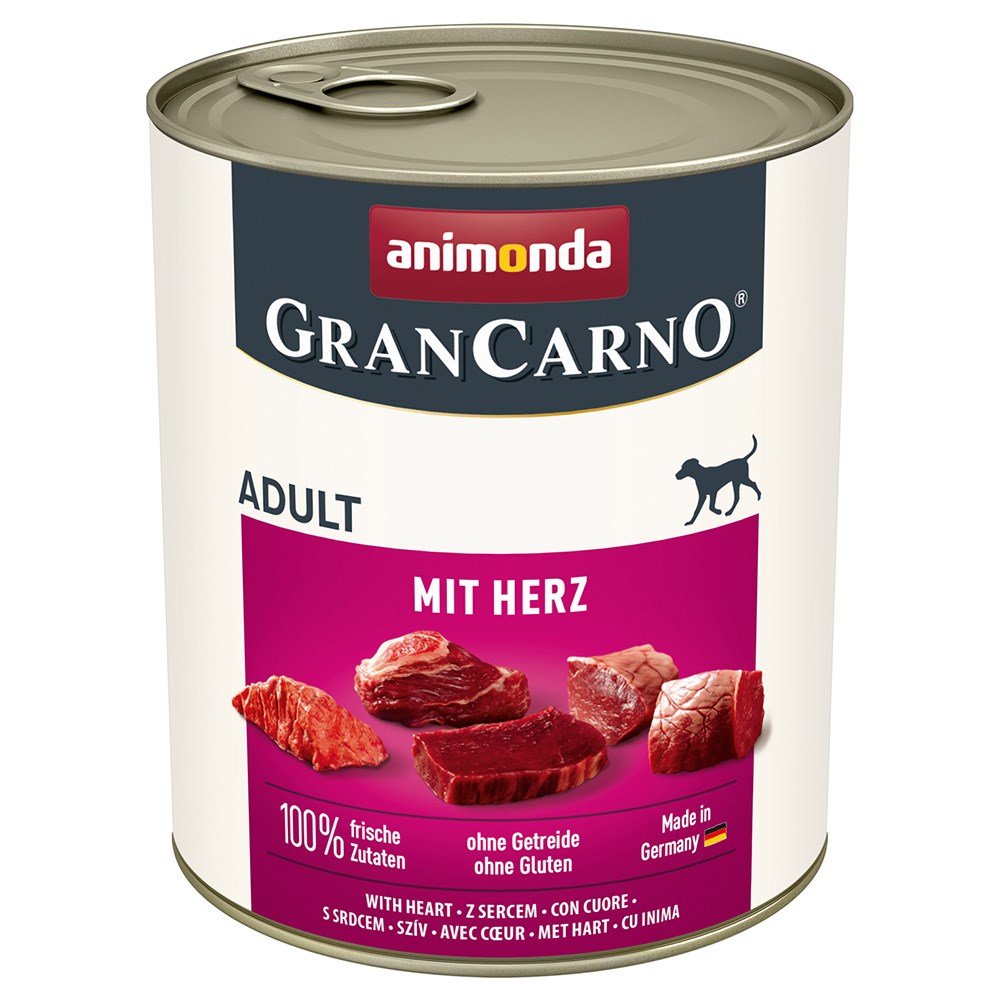 Kody rabatowe ANIMONDA GranCarno Adult z sercami - mokra karma dla psa - 800 g
