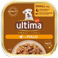 Kody rabatowe Ultima Fit & Delicious Paté Mini dla psa, 22 x 150 g - Kurczak