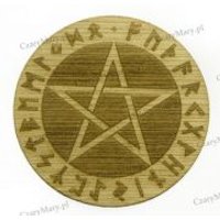 Kody rabatowe CzaryMary.pl Sklep ezoteryczny - Pentagram runiczny drewniany