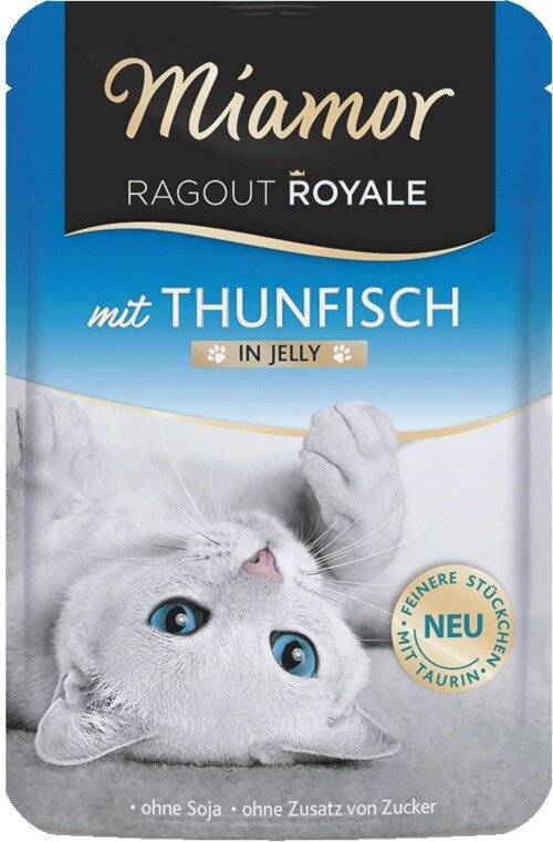 Kody rabatowe Krakvet sklep zoologiczny - MIAMOR Ragout Royale Tuńczyk w galaretce - mokra karma dla kota - 100 g