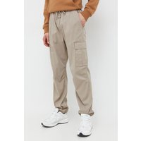 Kody rabatowe Answear.com - Hollister Co. spodnie męskie kolor beżowy w fasonie cargo