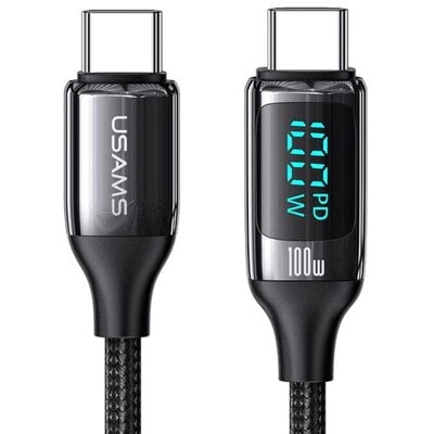 Kody rabatowe Kabel USB-C - USB-C USAMS U78 100W 2 m Czarny