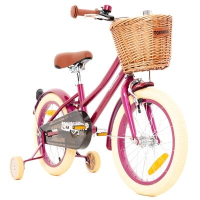 Kody rabatowe Rower dziecięcy GERMINA Vintage 16 cali dla dziewczynki Fioletowy