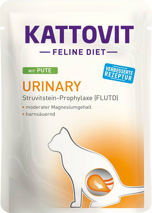 Kody rabatowe Krakvet sklep zoologiczny - KATTOVIT Feline Diet Urinary Indyk - mokra karma dla kota - 85 g