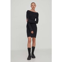 Kody rabatowe Answear.com - Hollister Co. sukienka kolor czarny mini dopasowana