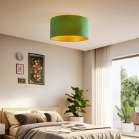 Rabaty - Lampa sufitowa Golden Roller Ø 60 cm zielona/złota