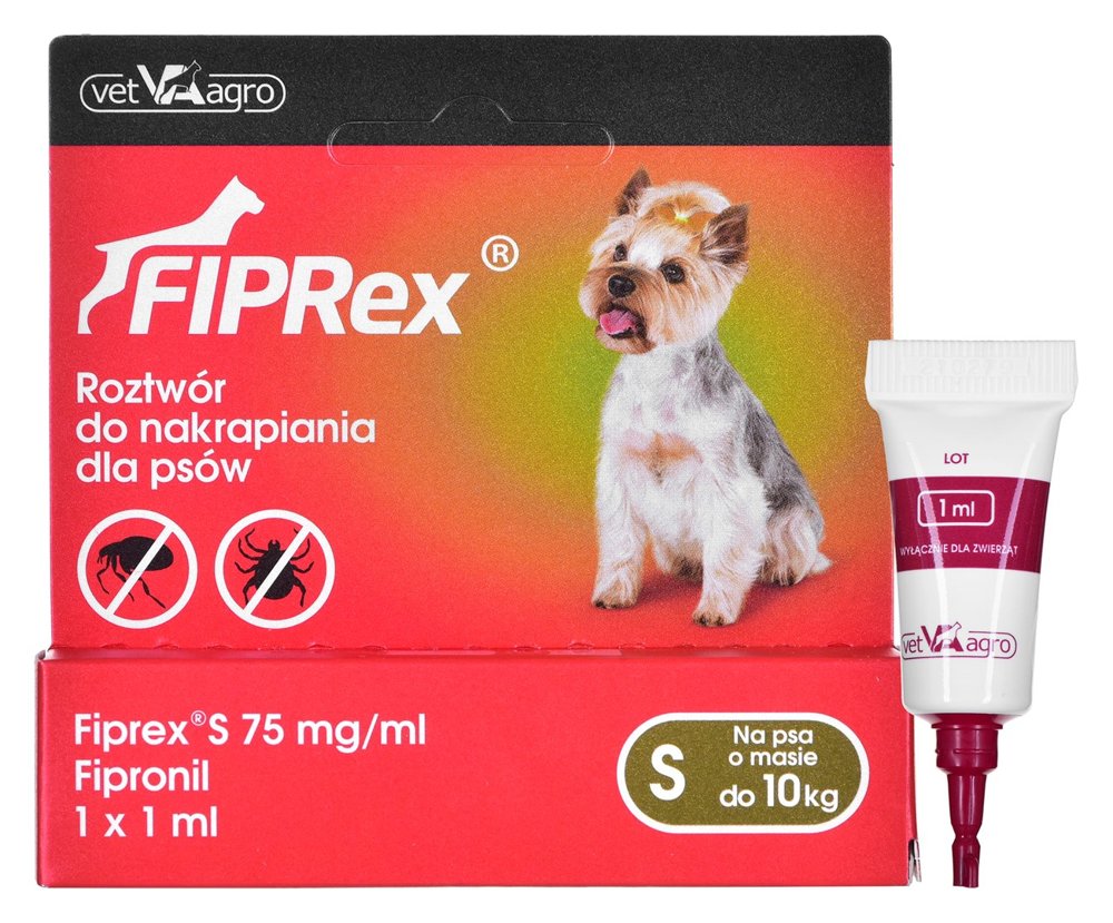 Kody rabatowe FIPREX Krople przeciw pasożytom dla psa S - 1 ml