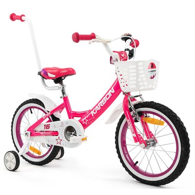 Kody rabatowe Avans - Rower dziecięcy KARBON Star 16 cali dla dziewczynki Różowy
