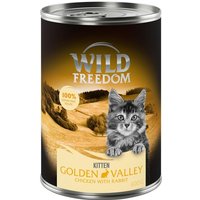 Kody rabatowe zooplus - 5 + 1 gratis! Wild Freedom Kitten, 6 x 200 / 400 g - Golden Valley - Królik i kurczak, 6 x 400 g