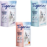 Kody rabatowe Pakiet próbny Tigerino Crystals, żwirek dla kota - różne rodzaje - 3 różne rodzaje, 6 x 5 l (Classic, Lavender, Flower Power)