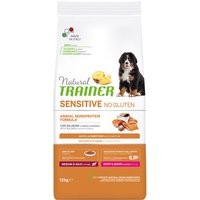 Kody rabatowe Trainer Natural Sensitive No Gluten Puppy & Junior Medium/Maxi z łososiem - 12 kg