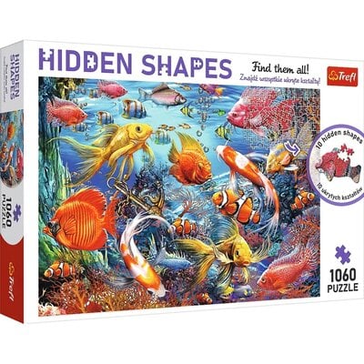 Kody rabatowe Puzzle TREFL Hidden Shapes Podwodne życie 10676 (1060 elementów)
