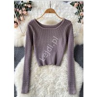 Kody rabatowe Miękki sweterek damski w kolorze taupe 5900