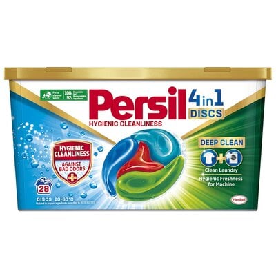 Kody rabatowe Kapsułki do prania PERSIL Hygienic CleanLiness Disc 4 w 1 - 28 szt.