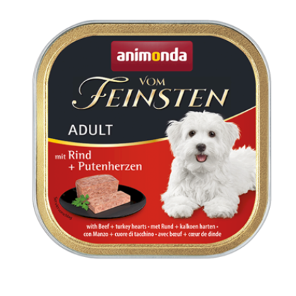 Kody rabatowe Krakvet sklep zoologiczny - ANIMONDA Vom Feinsten Classic wołowina i serca indyka - mokra karma dla psa - 150g